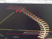 Steel tube stairs 3D CAD development